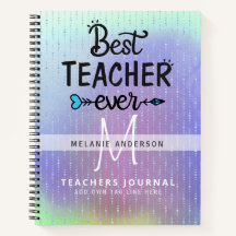 最高の先生EVER Monogram Journal Thank You