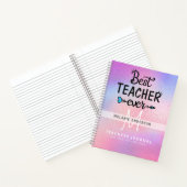 最高の先生EVER Monogram Journal Thank You ノートブック (内部)