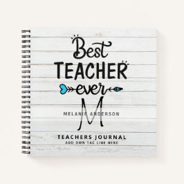 最高の先生EVER Monogram Journal Thank You ノートブック