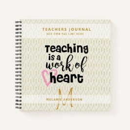 最高の先生EVER Monogram Journal Thank You ノートブック