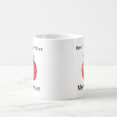 最高の先生Ever Red Apple顔ギフトパーソナライズされた コーヒーマグカップ (中央)