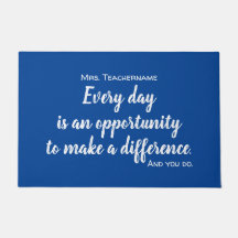 最高の先生Ever Thank You Classroom Welcome Mat