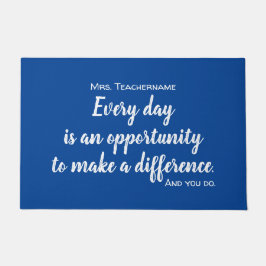 最高の先生Ever Thank You Classroom Welcome Mat ドアマット