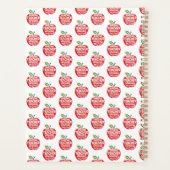 最高の先生Red Apple wordクラウドユー感謝していズ プランナー手帳 (裏面)