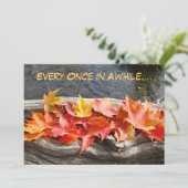 最高の全パーティー招待状秋パーティー秋 招待状 (スタンド正面)