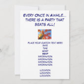 最高の全パーティー招待状秋パーティー秋 招待状 (裏面)