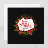 最高の公証人弁護士Gif 招待状 (正面/裏面)