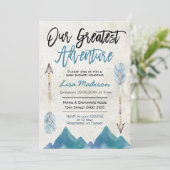 最高の冒険!ベイビーシャワーのご招待 招待状 (スタンド正面)