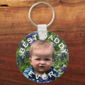 最高の写真パーソナライズされた キーホルダー (正面)