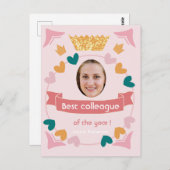 最高の写真年の同僚最高の員 ポストカード (正面/裏面)