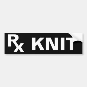 最高の処方箋 – RX KNIT – 作成 バンパーステッカー