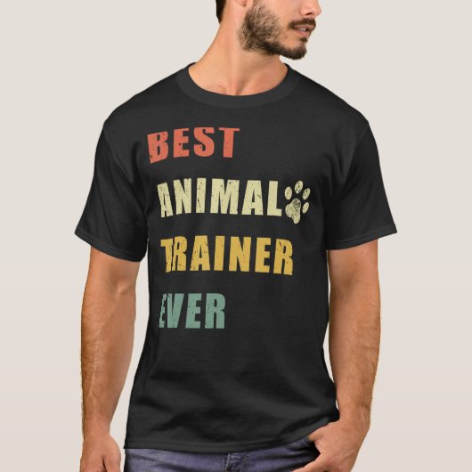 最高の動物トレーナーおもしろいヴィンテージ_1 Tシャツ (正面)