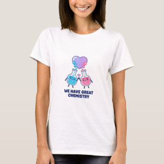 最高の化学反応 かわいいサイエンス バレンタイン Tシャツ