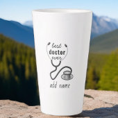 最高の医師に感謝を ありがとうございます カフェラテマグ