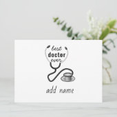 最高の医師に感謝を 永遠に感謝します 医師 サンキューカード (スタンド正面)