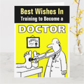 最高の医者になりたいという気持ち カード (黄色い花)