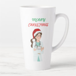 最高の医者へ クリスマスギフト カフェラテマグ