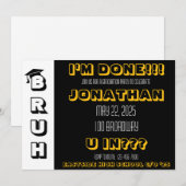 最高の卒業パーティー招待状 招待状 (正面/裏面)