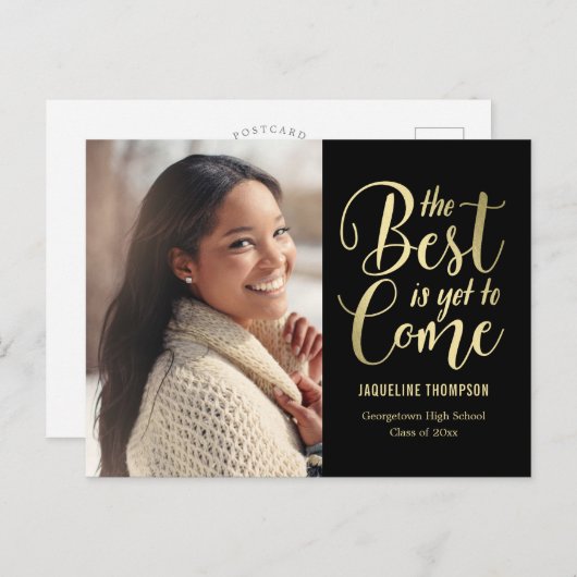 最高の卒業発表はがき ポストカード (正面/裏面)