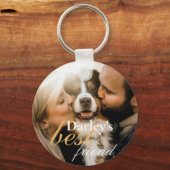 最高の友かわいい写真家モダン キーホルダー (正面)