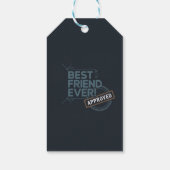 最高の友が認め文字デザインた ギフトタグ (裏面)