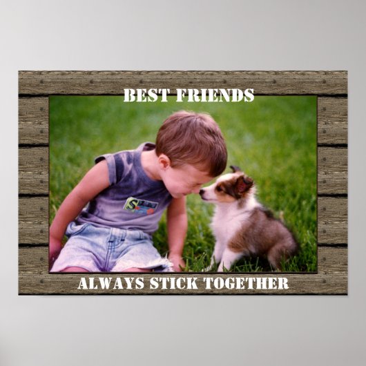 最高の友だちカスタマイズ可能ポスター ポスター (正面)