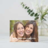 最高の友だちフォト誕生日はがき ポストカード (スタンド正面)