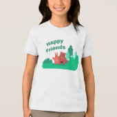 最高の友のクマとウサギ トライブレンドＴシャツ (正面)