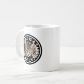 最高の友のタビーキャット コーヒーマグカップ (正面左)