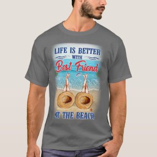 最高の友のビーチ Tシャツ