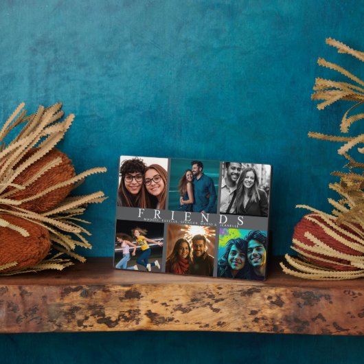 最高の友の世界カスタム6写真 フォトプラーク (側面)