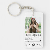 最高の友の写真と名前 キーホルダー (正面)