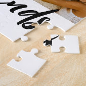 最高の友の写真のコラージパーソナライズされた ジグソーパズル (側面)