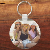 最高の友の写真の名前 キーホルダー (正面)