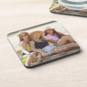 最高の友の写真の名前 コースター (左側)