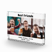 最高の友の写真白黒おもしろい フォトブロック (右)