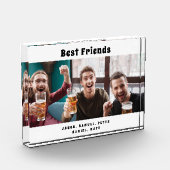 最高の友の写真白黒おもしろい フォトブロック (左)