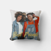 最高の友の写真 クッション (正面)