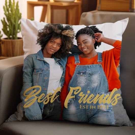 最高の友の写真 クッション