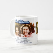 最高の友の写真 コーヒーマグカップ (正面左)