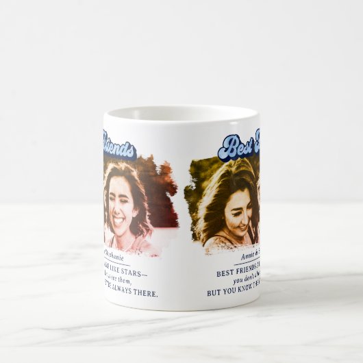 最高の友の写真 コーヒーマグカップ (中央)