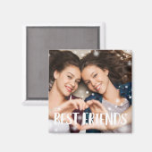 最高の友の写真 マグネット (正面/裏面)