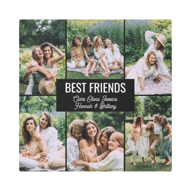 最高の友の写真 メタルプリント (正面)