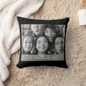 最高の友の写真(白黒) クッション (ブランケット)