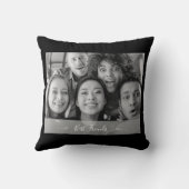 最高の友の写真(白黒) クッション (裏面)