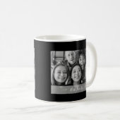 最高の友の写真(白黒) コーヒーマグカップ (正面右)