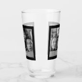 最高の友の写真（白黒） タンブラーグラス (左)