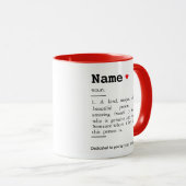 最高の友の定義パーソナライズされた、友情 マグカップ (正面右)