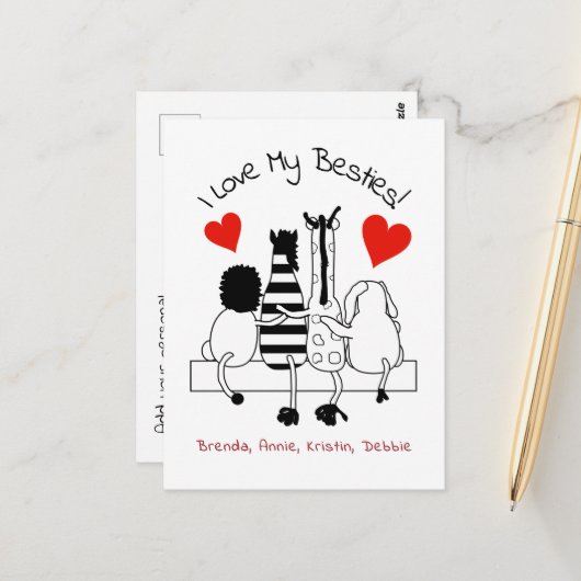 最高の友の挨拶 ポストカード (正面/裏面インサイチュ)