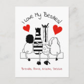 最高の友の挨拶 ポストカード (正面)